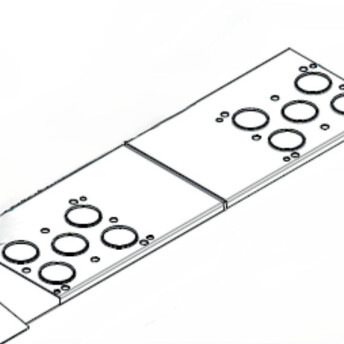 Horeca Parts - Blacha montażowa - Piec konwekcyjny Hendi 224724, Tecnoeka  EKF1064GEUD, EKF1064GTC, EKF1064GUD, EKF1111GEUD, EKF1111GTC, EKF711GUD