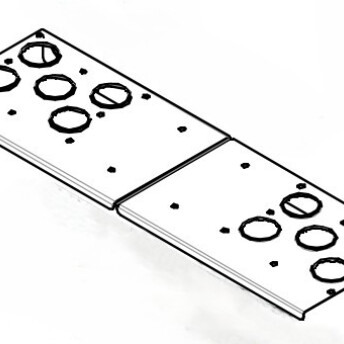 Horeca Parts - Górna osłona lewej komory spalania - Piece konwekcyjne Tecnoeka MKF1016GS, MKF1021GTS, MKF1064GBM, MKF1064GS, MKF664GS, MKF664GTS, MKF711GS