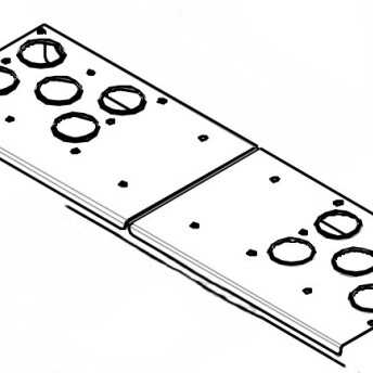 Horeca Parts - Element osłony prawy górny - Piece konwekcyjne Tecnoeka MKF1016GS, MKF1021GTS, MKF1064GBM, MKF711GTS, MKF464GTS