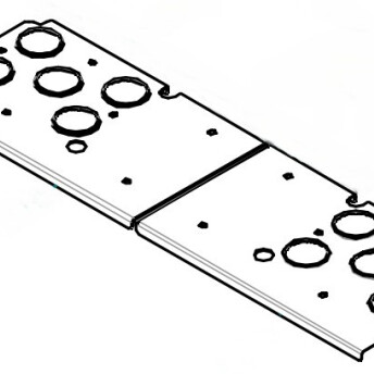 Horeca Parts - Element osłony lewy dolny - Piece konwekcyjne Tecnoeka MKF1016GS, MKF1021GTS, MKF1064GBM, MKF1064GS, MKF664GTS, MKF711GS
