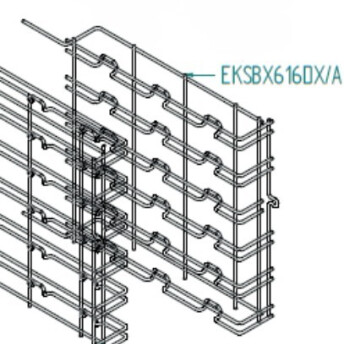 Horeca Parts - Prowadnica prawa na blachy 600x400 - Piec Hendi 225066, Tecnoeka EKF664GTC