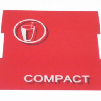 Horeca Parts - Plastikowa czerwona płytka na obudowę dźwigni - Dozownik zimnych napojów Ugolini COMPACT 5-8, COMPACT 12-20 UL, COMPACT 12-20 (10029-00020)