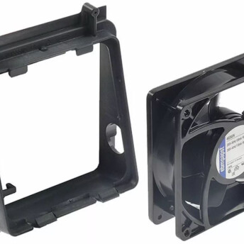 Horeca Parts - Wentylator chłodzący - 230V 19/18W L 119mm SZER. 119mm H 38mm przyłącze Wtyk płaski 2,8mm z otworem