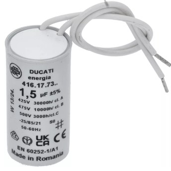 Horeca Parts - Kondensator startowy 15µF 400V przyłącze Kabel 150mm - Zmywarka Winterhalter