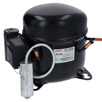 Horeca Parts - Sprężarka/Kompresor Cubigel GPT18RA gaz R134 pojemność 18.4cm³ 220-240V 50Hz moc 1/2HP