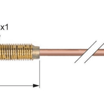 Horeca Parts - Termopara M8x1 dł. 600mm podłączenie do palnika M8x1 - Lotus