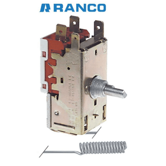 Horeca Parts - Termostat chłodniczy RANCO typ K50-H2005 śr. czujki 10mm dł. czujki 48mm kapilara 1500mm