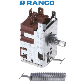 Horeca Parts - Termostat chłodniczy ranco typ k57-l2852 śr. czujki 10mm dł. czujki 40mm kapilara 1200mm