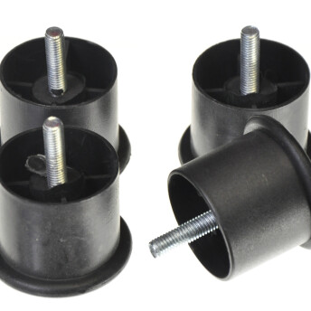 Horeca Parts - Zestaw 4 sztuk nóżek wys 45mm, śr 60mm gwint M8