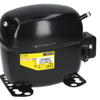 Horeca Parts - Sprężarka/Kompresor Secop SC10CL gaz R404 pojemność 10.29cm³ 220-240V 50Hz moc 1/3 HP