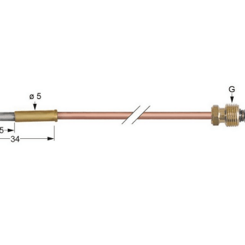 Horeca Parts - Termopara M8x1 dł. 320mm podłączenie do palnika śr. 5mm