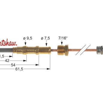 Horeca Parts - Termopara asa 11/32 dł. 915mm podłączenie do palnika 7/16"