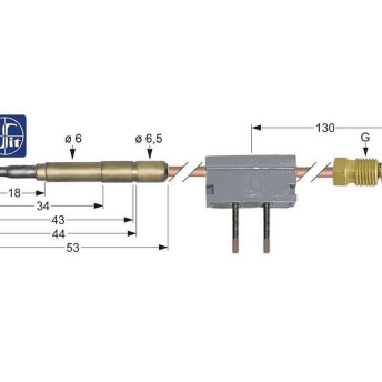 Horeca Parts - Termopara z przerwą M9x1 100cm