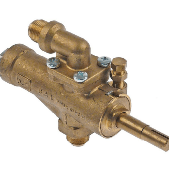 Horeca Parts - Zawór gazowy wlot gazu 3/8" (Ø rury10mm) wyjście gazu 3/8" (Ø rury10mm)