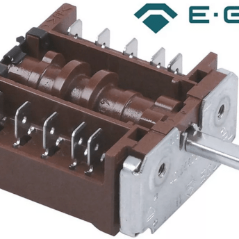 Horeca Parts - Przełącznik funkcji 4 pozycje pracy sekwencja 0-1-2-3 wału o 6x4,6mm wału L 23mm