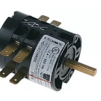 Horeca Parts - Przełącznik obrotowy krzywkowy 4 pozycyjny 0-1-2-3 4-biegunowy typ HD12X274R000 600V 12A 5x5mm - Zmywarka kapturowa Lasa, Mareno (3057068)