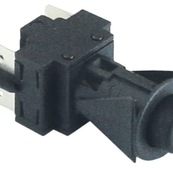 Horeca Parts - Przycisk śr. montażowa 16mm 250V 16A 2NO podł. męskie 6,3mm okrągły czarny - Zmywarka uniwersalna Aristarco