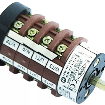 Horeca Parts - Przełącznik obrotowy krzywkowy 3 pozycyjny 0-1-2 8-biegunowy typ CS0177121 400V 20A 5x5mm