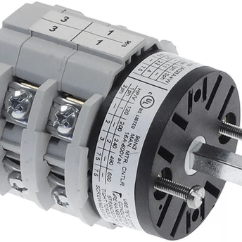 Horeca Parts - Przełącznik obrotowy krzywkowy 5 pozycyjny 0-1-2-3-4 4-biegunowy typ CS0169615V 400V 16A 5x5mm