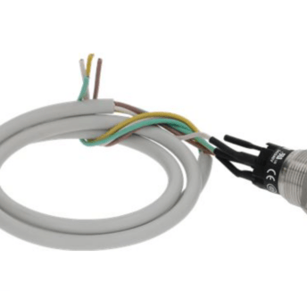 Horeca Parts - Przycisk wymiar montażu ø 19,2mm 1NO 240V przyłącze kabel 700mm 3A (5184322)