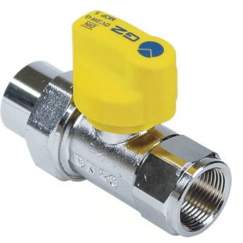 Horeca Parts - Zawór gazowy kulowy prosty wej. 3/4" wyj. 3/4" dn20 dł. 109mm