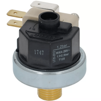 Horeca Parts - Hydrostat 1-2,5bar podłączenie 1/4" śr. 38mm 250V Przyłącze pionowe 16A LF25-3512