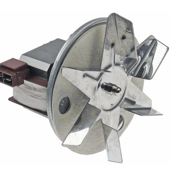 Horeca Parts - Wentylator z silnikiem do gorącego powietrza 240V 59W 50Hz 60Hz dł.1 80mm dł.2 16mm śr. 150mm
