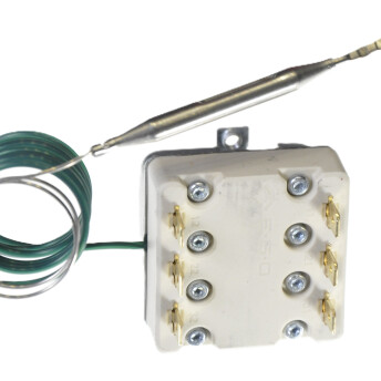 Horeca Parts - Termostat 3-fazowy zabezpieczający 245°C dł.kap.90cm czuj. 6x80mm - Frytownice Elektryczne Lotus
