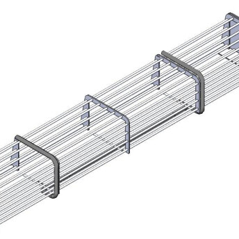 Horeca Parts - Kosz na kurczaki 76x13x10,5cm - Rożen gazowy Hendi 226087