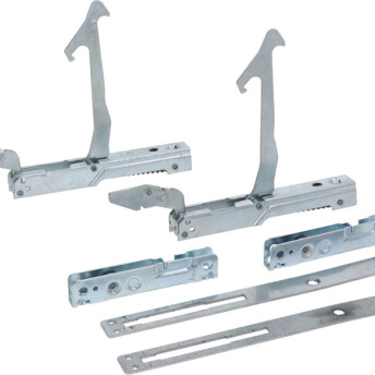 Horeca Parts - Komplet zawiasów piekarnika (stal nierdzewna L 215mm szer. 25mm położenie kołnierza OM 208mm - Piec do pizzy GAM