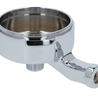 Horeca Parts - Łyżka grupy zaparzającej, średnica 79 mm, wewnętrzna 61,4 mm, gwint wylewki 3/8”, uchwyt M10x1,5 (chromowany mosiądz) - Eksresy do kawy Gaggia, Saeco (1165026)