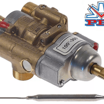 Horeca Parts - Regulator gazu z termostatem typ 24ST 100-300°C wlot gazu M20x1,5 (średnica rury 12mm) - Lotus