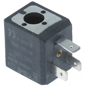 Horeca Parts - Cewka magnetyczna 230V przyłącze wtyk płaski 6,3mm H 30mm, konektory męskie 6.3mm