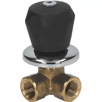 Horeca Parts - Zawór odcinający zimnej wody 1/2″ długość całkowita 50mm przyłącze 1/2″ pozycja montażowa lewo