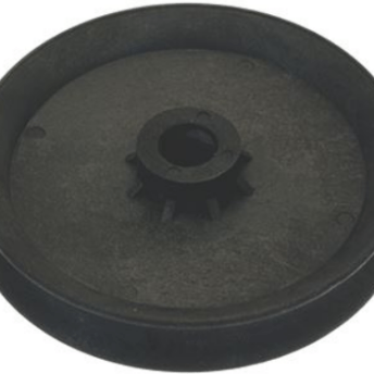 Horeca Parts - Okrągłe koło pasowe tworzywo sztuczne 1-krotny mocowanie osi Ø 4mm szerokość tarczy 9mm - Caddy