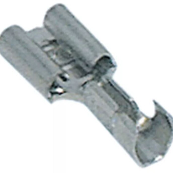 Horeca Parts - Złącze płaskie FASTON, bez izolacji 6,3x0,8mm 1,0-2,5mm² Fe gal Ni temp. max 340°C 100szt, niklowany metal
