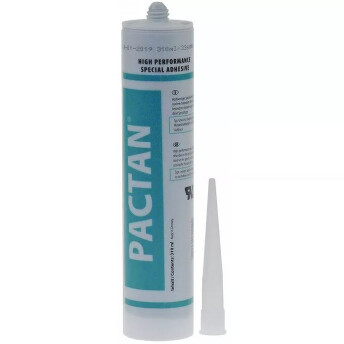 Horeca Parts - Klej antracytowy Pactan 310 ml, utwardzanie kwasowe, do 250°C - Zanussi