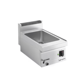 Horeca Parts - Bemar wodny elektryczny - nastawny - 1,2kW - 1x GN 1/3 + 1x GN 1/2 - z zaworem spustowym - GGM Gastro