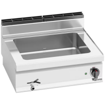 Horeca Parts - Bemar wodny elektryczny - nastawny - 2,4kW - 2x GN 1/1 - z zaworem spustowym - GGM Gastro