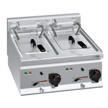Horeca Parts - Podwójna frytownica elektryczna - 10+10 litrów - 18 kW - GGM Gastro (EFB663H-10+10)