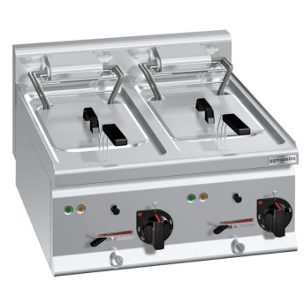 Horeca Parts - Podwójna frytownica elektryczna - 10+10 litrów - 18 kW - GGM Gastro (EFB663H-10+10)