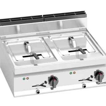 Horeca Parts - Podwójna frytownica elektryczna - 10+10 litrów - 12 kW - GGM Gastro (EFB873E-10+10)