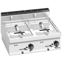 Horeca Parts - Podwójna frytownica elektryczna - 10+10 litrów - 18 kW - GGM Gastro (EFB873H-10+10)