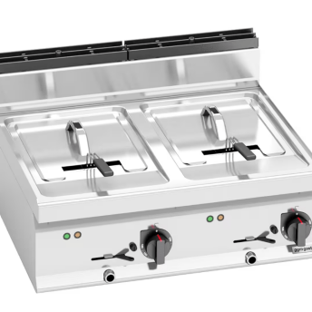 Horeca Parts - Podwójna frytownica elektryczna - 10+10 litrów - 18 kW - GGM Gastro (EFB873H-10+10)