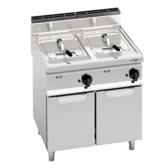 Horeca Parts - Elektryczna Frytownica Podwójna - 18+18 Litrów - 27 kW - GGM Gastro (EFB879H-18+18)