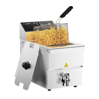 Horeca Parts - Frytownica elektryczna - 8 litrów - 3,25 kW - z kranem spustowym - GGM Gastro (EFMH8)
