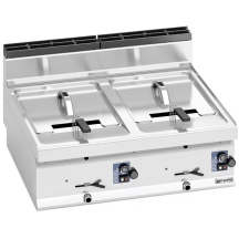 Horeca Parts - Podwójna frytownica gazowa - 10+10 litrów - 13,8 kW - GGM Gastro (GFB873T-10+10)