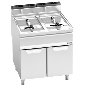 Horeca Parts - Podwójna frytownica gazowa - 20+20 litrów - 33 kW - GGM Gastro (GFB879T-20+20)