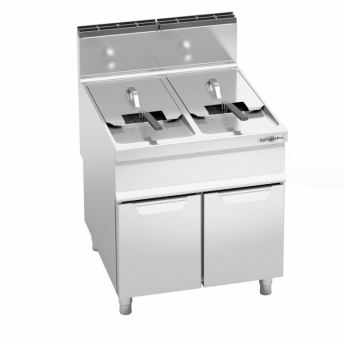 Horeca Parts - Podwójna frytownica gazowa - 20+20 litrów - 35 kW - GGM Gastro (GFB899T-20+20)