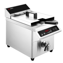 Horeca Parts - Frytownica indukcyjna - 8 litrów - 3,5 kW - kran spustowy - GGM Gastro (IFBZ8)
